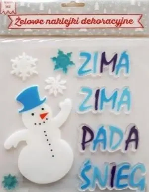 Żelowe naklejki dekoracyjne - BN Zima, zima - MCD