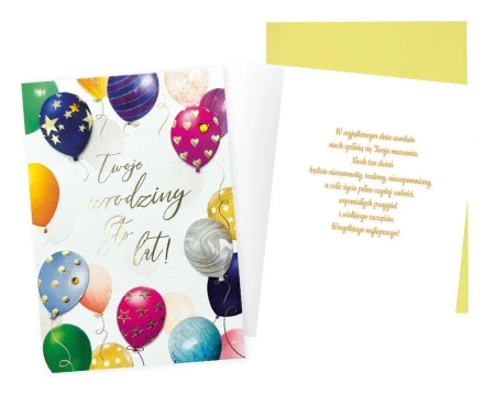 Karnet Twoje urodziny - Kukartka