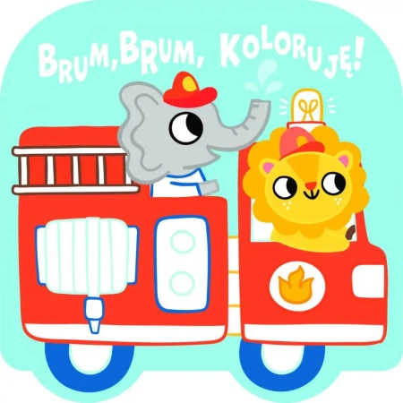 Brum, brum, koloruję! - Wóz strażacki - praca zbiorowa