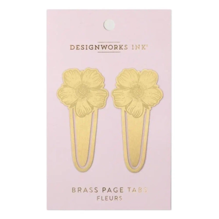 Zakładki do książek metalowe Fleurs 2szt - Designworks Ink