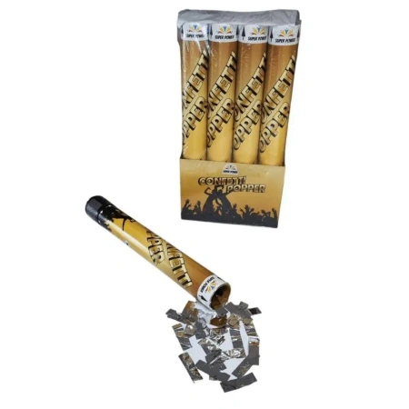 Konfetti pneumatyczne srebrne - Super Power