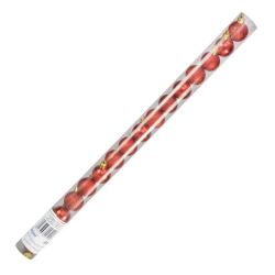 Bombki w tubie czerwone 16 szt - Arpex