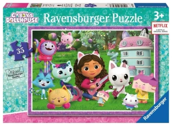 Puzzle dla dzieci 35 Koci Domek Gabi - Ravensburger