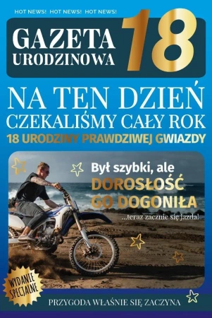 Karnet Urodziny gazeta Osiemnastka - Armin Style