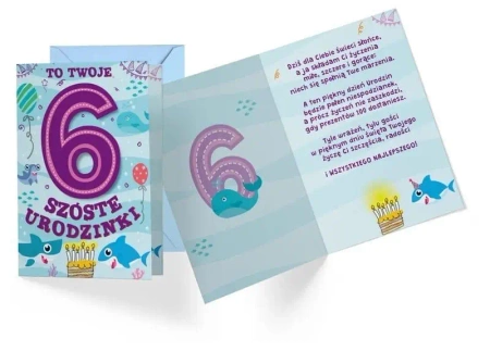 Karnet B6 PR-290 Urodziny 6 - Kukartka