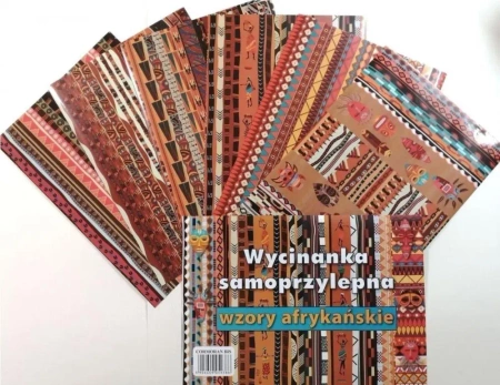 Wycinanka samoprzylepna A4 Wzory afrykańskie - Cormoran