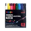 Markery plakatowe PC-1MR 8 kolorów POSCA UNI - Uni Mitsubishi Pencil