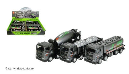 Pojazd ciężarówka budowlana metalowa z napędem - SWEDE