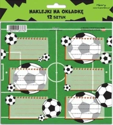 Naklejki na zeszyty - Piłka (12szt) - Henry