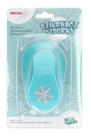 Dziurkacz ozdobny - Płatek śniegu 3,8cm MIX - Brewis