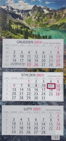 Kalendarz 2026 trójdzielny Ałtaj - Aniew