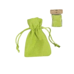 Woreczki jutowe zielone 7x10cm 6szt - Penword