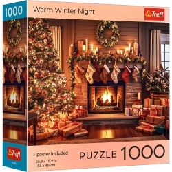 Puzzle 1000 USA Collection: Warm Winter Night - Trefl PAP