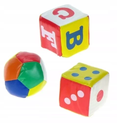 MIĘKKA ZE SKÓRY PIŁKA KOSTKI KOSTKA DO ZABAWY GRY