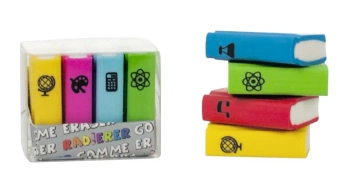 Gumka do ścierania mini książki 4szt - TRENDHAUS