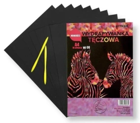 Wydrapywanka tęczowa A4 10 arkuszy WZ-06 - Penword