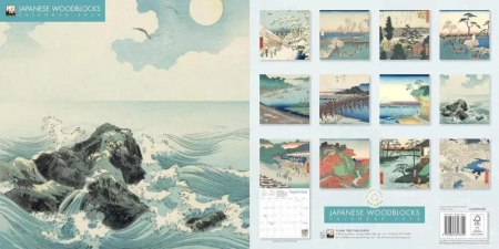 Kalendarz 2026 ścienny Japońskie drzeworyty - Flame Tree