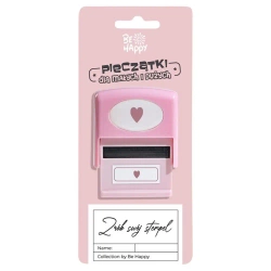 Pieczątka z napisem - Serce - Be-Happy Gifts