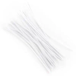 Druciki kreatywne białe 30 cm 25szt - Dalprint dpCraft
