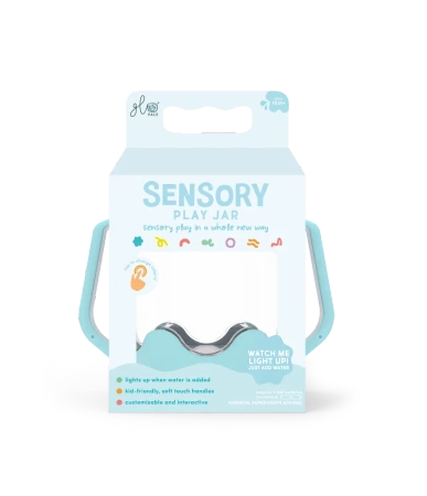 Słoik sensoryczny do napełniania wodą kolor błękitny Frosty Fun - Glo Pals (Vibe LLC)