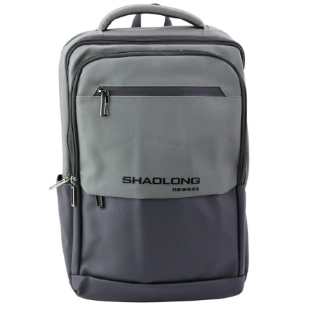 Plecak biznesowy z USB czarno szary 16L - Leantoys