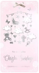 Karnet PM-080 Chrzest (różowy)