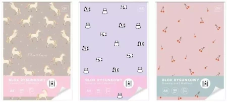 Blok rysunkowy A4/50K UV Cute Girl (5szt) - INTERDRUK