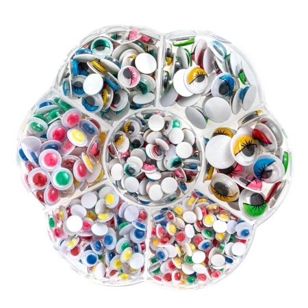 Samoprzylepne ruchome oczka 550szt - Dalprint dpCraft