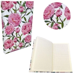 Notes A5 Soft Touch kratka 90g Peonie - Bee-bee