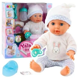 Lalka bobas z dźwiękiem 35cm - Leantoys
