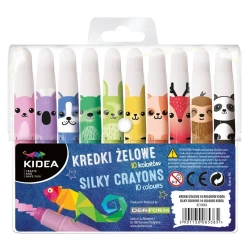Kredki żelowe 10 kolorów KIDEA - DERFORM