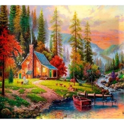 Mozaika diamentowa 5D - Jesień 40x30cm - Titanum