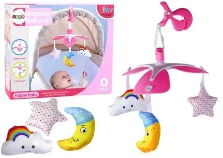 Karuzela do łóżeczka różowa - Leantoys
