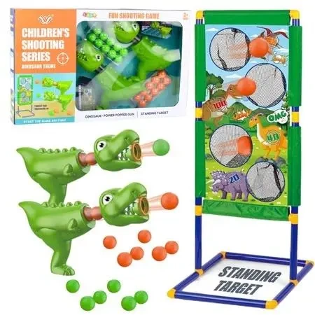 Zestaw strzelecki rzut do celu dinozaur - Leantoys