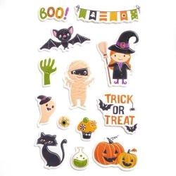 Naklejki puffy Halloween 15szt - Dalprint dpCraft