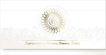 Zaproszenie Komunia ZK01 (10szt.) - AbCard