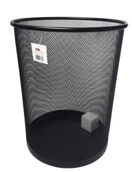 Kosz okrągły duży czarny - NET
