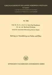 Beitrag Zur Veredelung Von Fetten Und Olen - Hans Paul Kaufmann