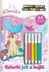 Moje Jednorożce. Numerkowe kolorowanki - praca zbiorowa