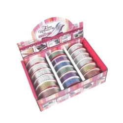 Taśma ozdobna koronkowa brokat 18mmx1m (18szt) - Penword