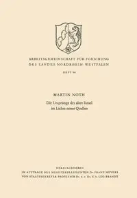 Die Ursprünge des alten Israel im Lichte neuer Quellen - Martin Noth