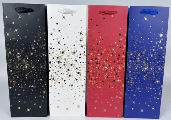 Torebka prezentowa na butelkę MIX - Kalpol