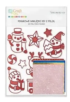 Naklejki piankowe z folią bałwanki 11szt - Dalprint