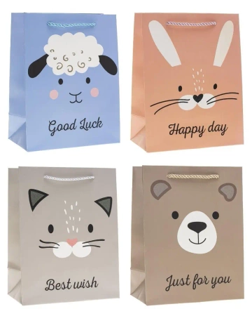 Torebka prezentowa M dziecięca mix - Rozette