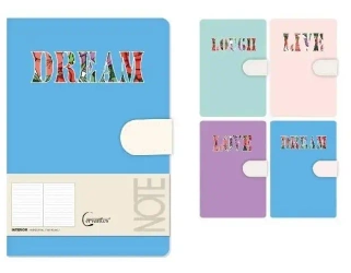 Notatnik A5 linia 144 strony na magnes MIX - Cervantes