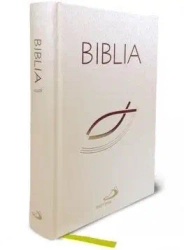 Biblia z rybką - biała z paginatorami TW - praca zbiorowa