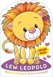 Zwierzakowe kolorowanki. Lew Leopold - praca zbiorowa