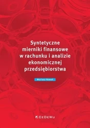 Syntetyczne mierniki finansowe w rachunku.. - Mariusz Nowak