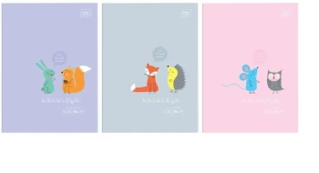 Zeszyt A4/32K linia kolorowa B&B Kids Pastel(10sz) - INTERDRUK