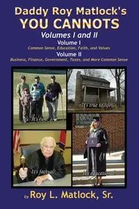 Daddy Roy Matlock's YOU CANNOTS - Volumes I and II - Roy Matlock L